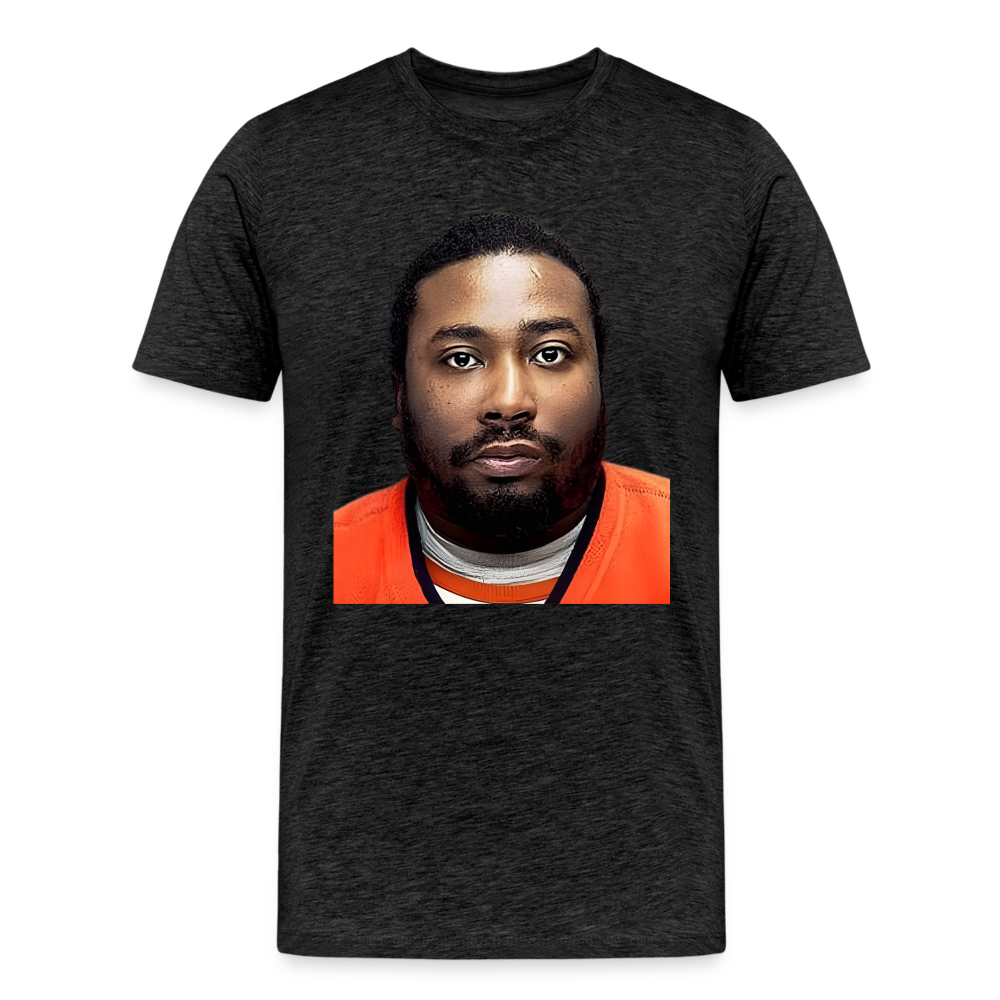 Ol' Dirty Bastard Mugshot Shirt | Premium Mens Graphic Tee - charcoal grey