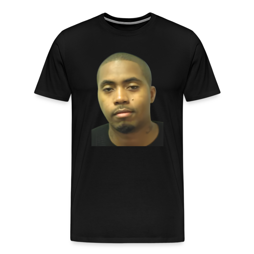 Nas Mugshot Shirt | Premium Mens Graphic Tee - black