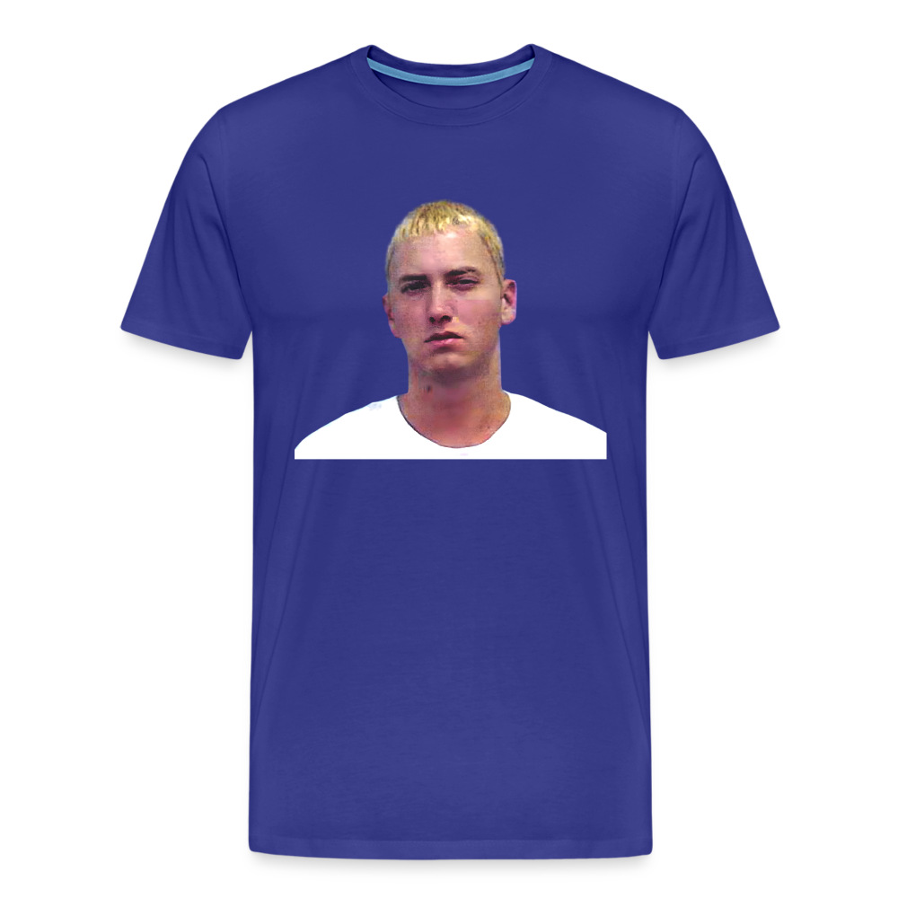 Eminem Mugshot Shirt | Premium Mens Graphic Tee - royal blue