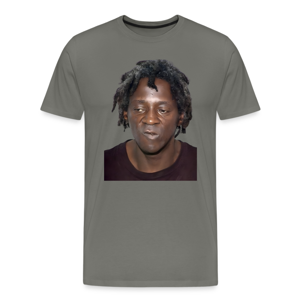 Flavor Flav Mugshot | Premium Mens Graphic Tee - asphalt gray