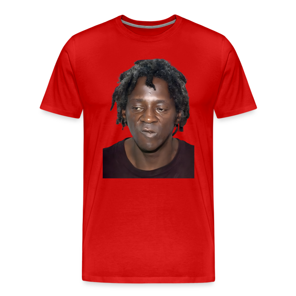 Flavor Flav Mugshot | Premium Mens Graphic Tee - red