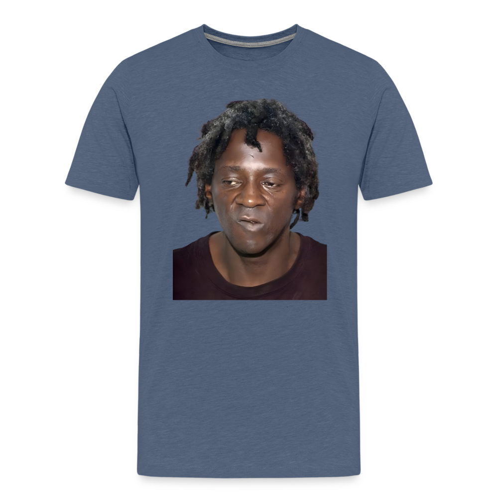 Flavor Flav Mugshot | Premium Mens Graphic Tee - heather blue