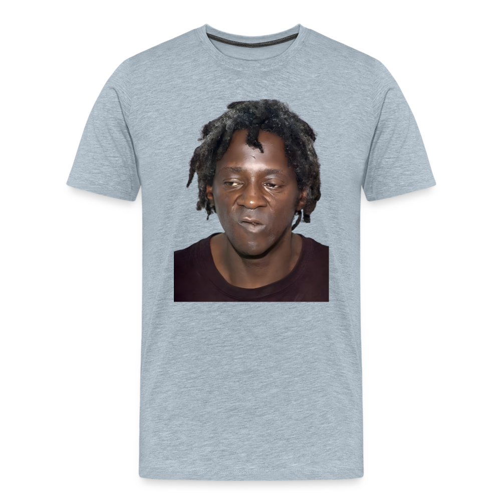 Flavor Flav Mugshot | Premium Mens Graphic Tee - heather ice blue